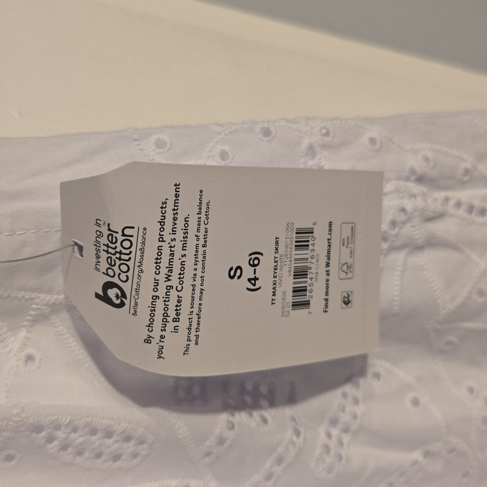 Time and Tru White Maxi Skirt - Picture 5 of 6